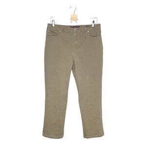 Gloria Vanderbilt Amanda SHORT Tan Stretch Straight Leg Jeans